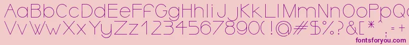 Шрифт OrmontLight – фиолетовые шрифты на розовом фоне
