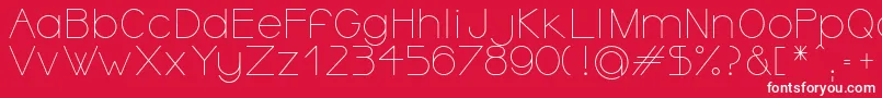 OrmontLight Font – White Fonts on Red Background
