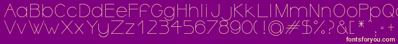 Шрифт OrmontLight – жёлтые шрифты на фиолетовом фоне