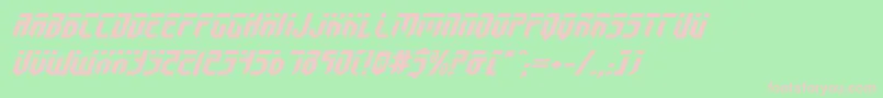 FedyralExpandedItalic Font – Pink Fonts on Green Background