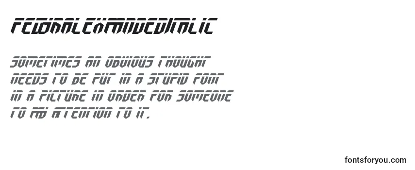 FedyralExpandedItalic Font
