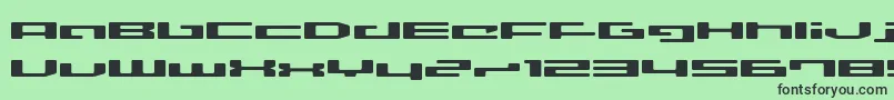 Lvdcd Font – Black Fonts on Green Background