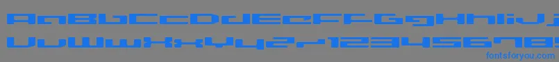 Lvdcd Font – Blue Fonts on Gray Background