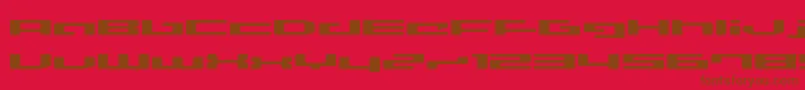 Police Lvdcd – polices brunes sur fond rouge