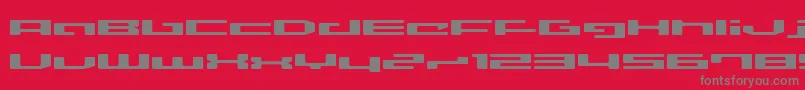 Lvdcd Font – Gray Fonts on Red Background