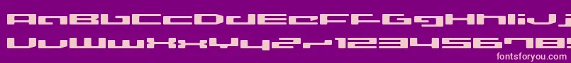 Lvdcd Font – Pink Fonts on Purple Background