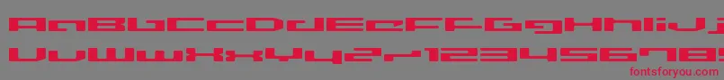 Lvdcd Font – Red Fonts on Gray Background