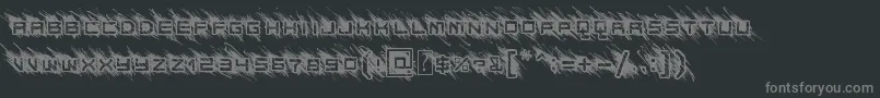 BadBehaviour Font – Gray Fonts on Black Background