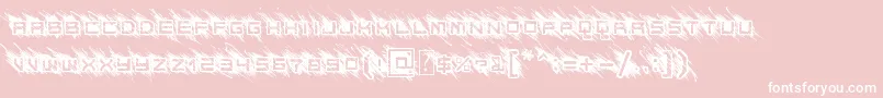 BadBehaviour Font – White Fonts on Pink Background
