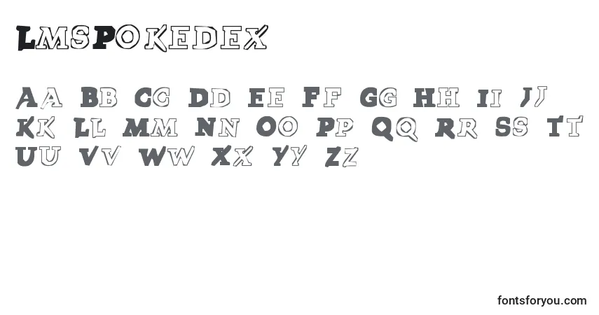 Czcionka LmsPokedex – alfabet, cyfry, specjalne znaki