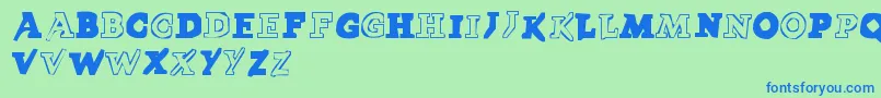 LmsPokedex Font – Blue Fonts on Green Background