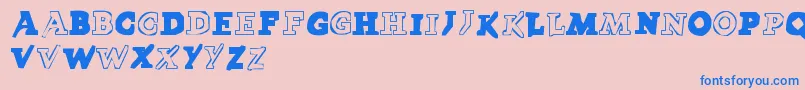 LmsPokedex Font – Blue Fonts on Pink Background