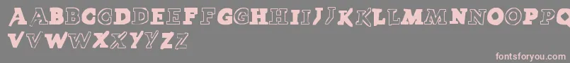 Шрифт LmsPokedex – розовые шрифты на сером фоне