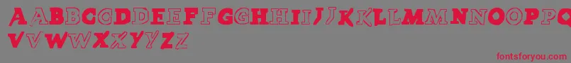 LmsPokedex Font – Red Fonts on Gray Background