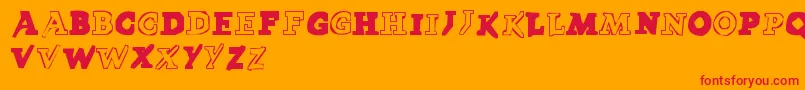 LmsPokedex Font – Red Fonts on Orange Background