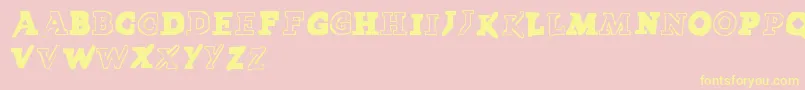 LmsPokedex Font – Yellow Fonts on Pink Background