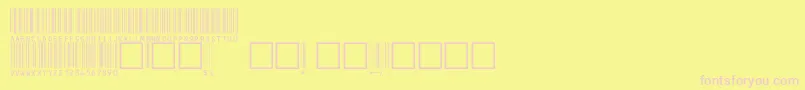 C39hrp48dhttNormal Font – Pink Fonts on Yellow Background