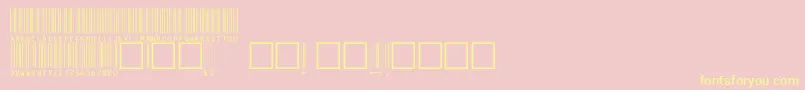 C39hrp48dhttNormal Font – Yellow Fonts on Pink Background