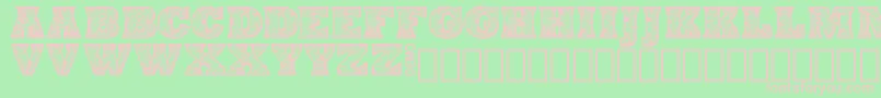 Шрифт EdyraDemo – розовые шрифты на зелёном фоне
