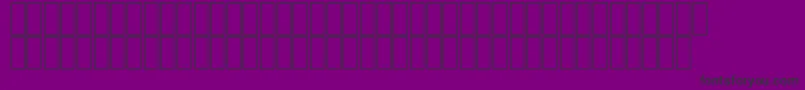 FsHilalBorder-fontti – mustat fontit violetilla taustalla