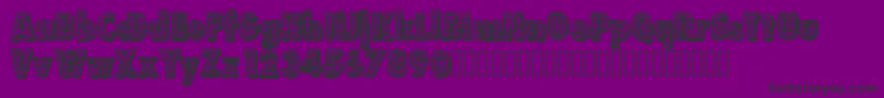 Futurr Font – Black Fonts on Purple Background
