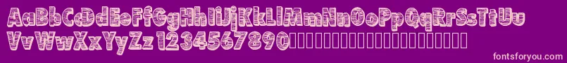 Futurr Font – Pink Fonts on Purple Background