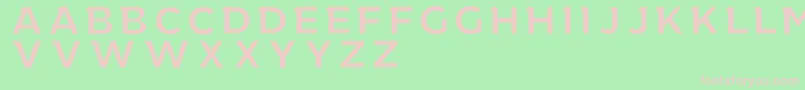 TheRealWorld Font – Pink Fonts on Green Background