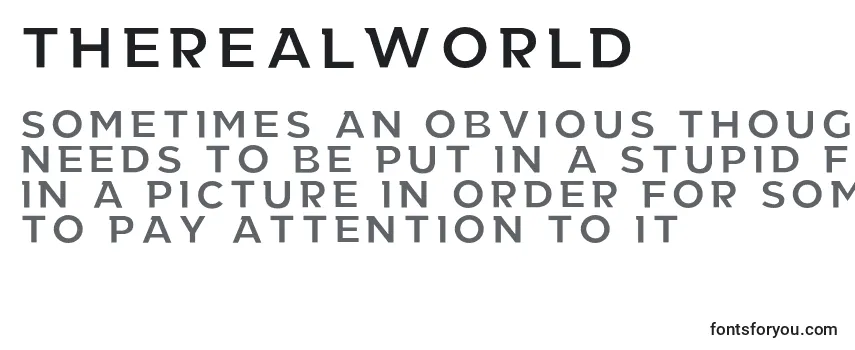 TheRealWorld Font