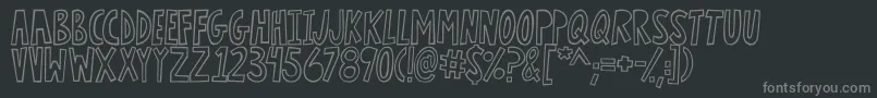 Więcej informacji o czcionce LightningRegular Czcionka LightningRegular – szare czcionki na czarnym tle
