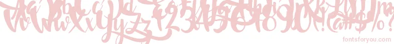LostInWild Font – Pink Fonts on White Background