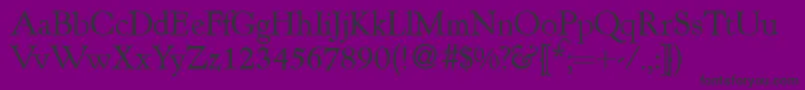 KennedydbNormal Font – Black Fonts on Purple Background