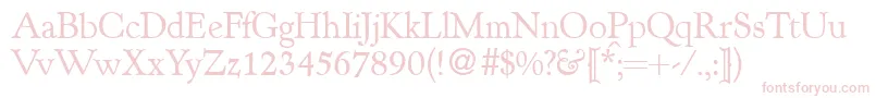 KennedydbNormal Font – Pink Fonts on White Background