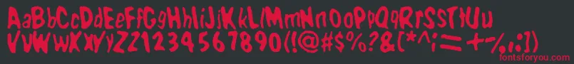 Wbxdomin8 Font – Red Fonts on Black Background
