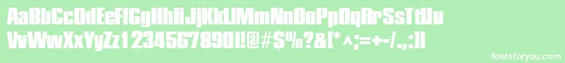 PledgeblackRegular Font – White Fonts on Green Background
