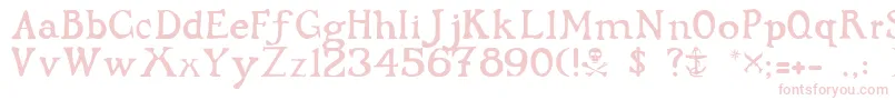 FlibustierThin Font – Pink Fonts on White Background
