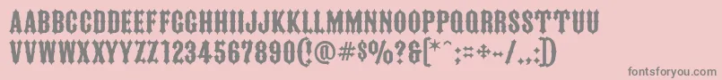 FtyIronriderNcv Font – Gray Fonts on Pink Background