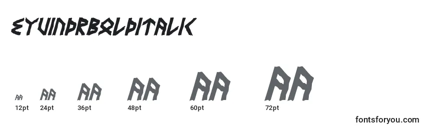EyvindrBoldItalic Font Sizes