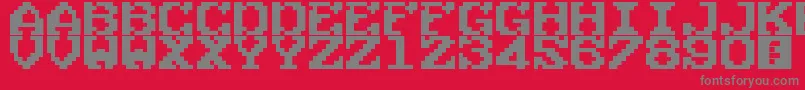 ThisSucks Font – Gray Fonts on Red Background