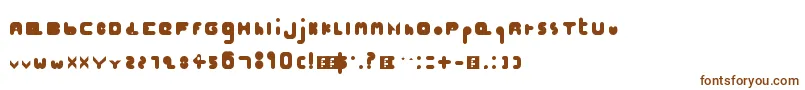 Hellogoodbye-fontti – ruskeat fontit valkoisella taustalla