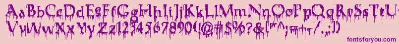 Fuehrer-Schriftart – Violette Schriften auf rosa Hintergrund