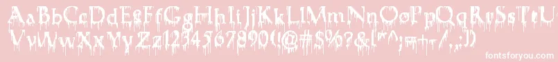 Fuehrer Font – White Fonts on Pink Background