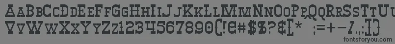 Шрифт Winslett – чёрные шрифты на сером фоне