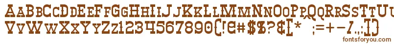Winslett-fontti – ruskeat fontit valkoisella taustalla