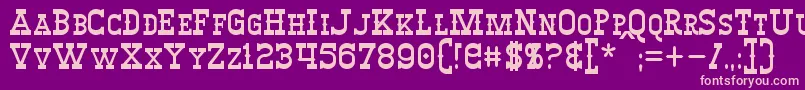 Winslett Font – Pink Fonts on Purple Background