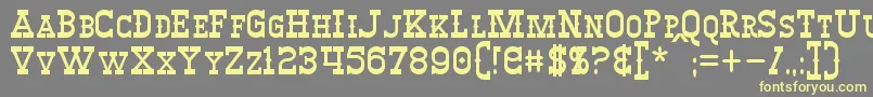 Winslett Font – Yellow Fonts on Gray Background
