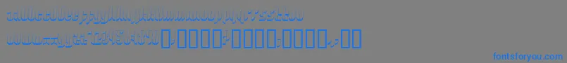 フォント10 ffy – 灰色の背景に青い文字