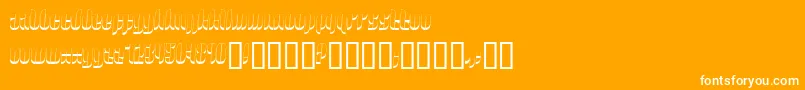 フォント10 ffy – オレンジの背景に白い文字