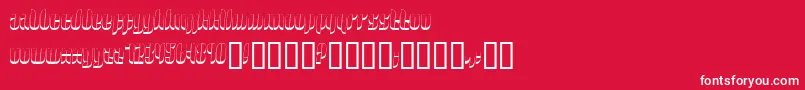 10 ffy-Schriftart – Weiße Schriften auf rotem Hintergrund