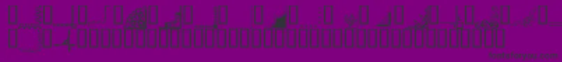 Bordc Font – Black Fonts on Purple Background