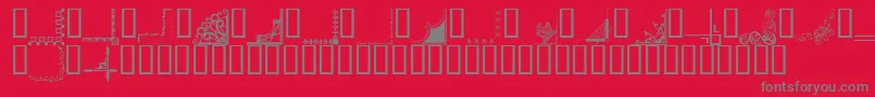 Bordc Font – Gray Fonts on Red Background